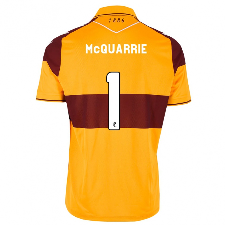 ילדים כדורגל Colbi Mcquarrie #1 בורדו כתום ג'רזי ביתית 2026/27