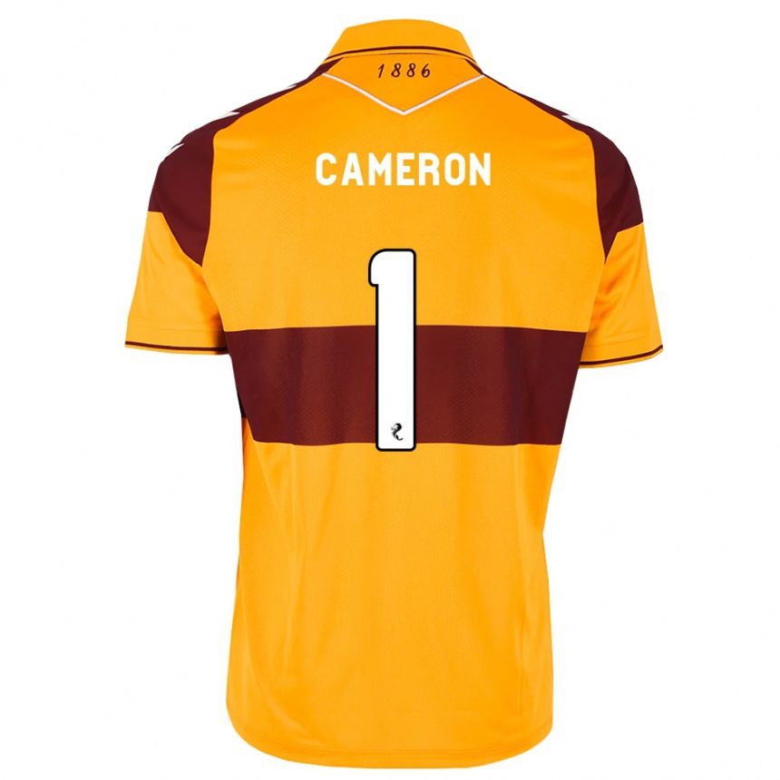 ילדים כדורגל Rebecca Cameron #1 בורדו כתום ג'רזי ביתית 2026/27