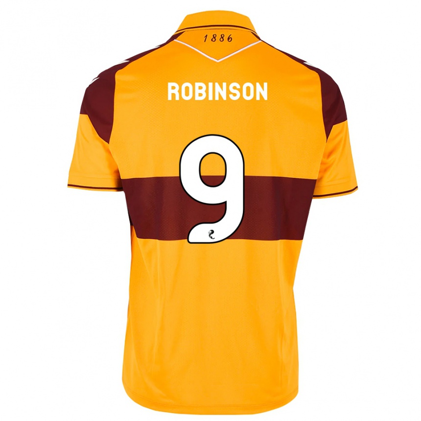 ילדים כדורגל Zach Robinson #9 בורדו כתום ג'רזי ביתית 2026/27