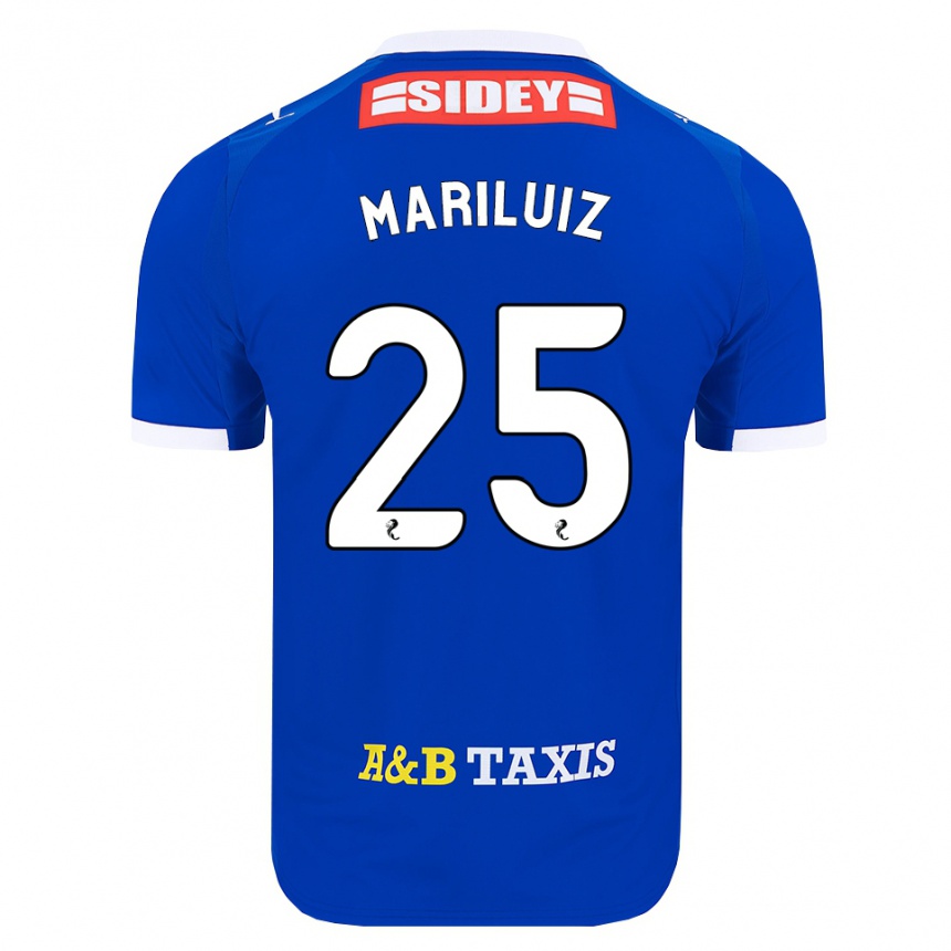 ילדים כדורגל Mariluiz Sanchez #25 כחול אדום צהוב ג'רזי ביתית 2026/27