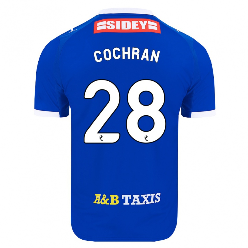 ילדים כדורגל Bobby Cochran #28 כחול אדום צהוב ג'רזי ביתית 2026/27