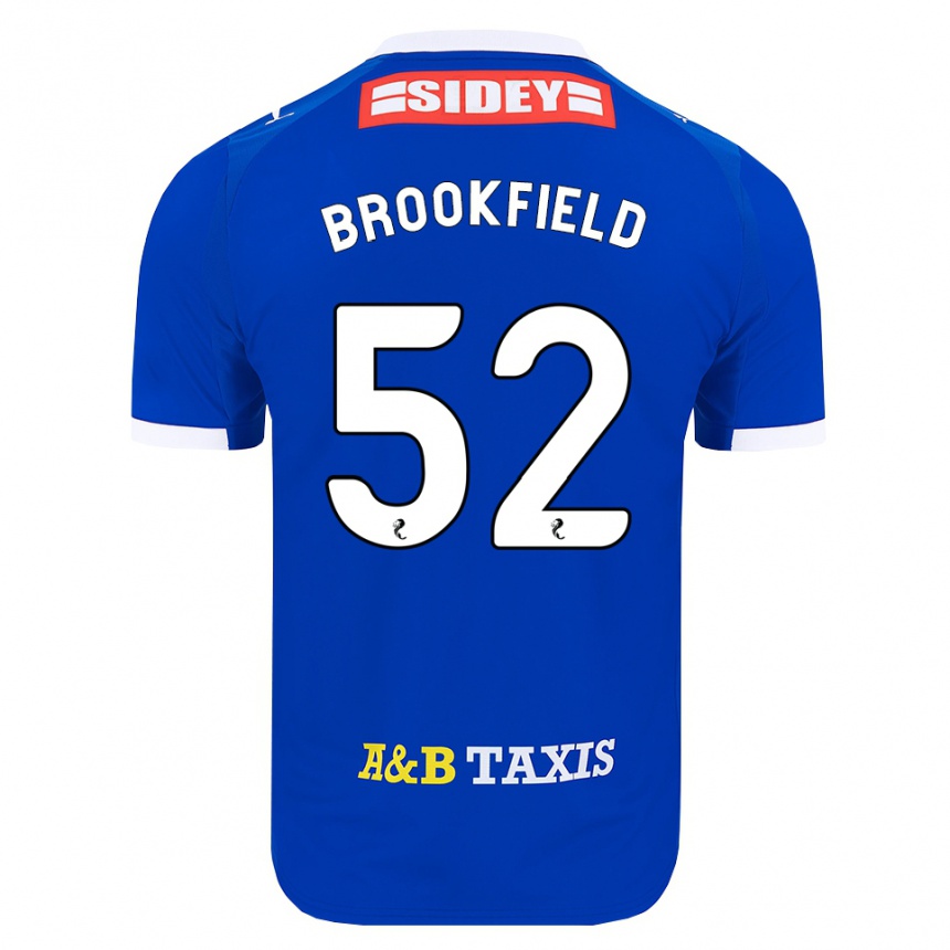 ילדים כדורגל Arran Brookfield #52 כחול אדום צהוב ג'רזי ביתית 2026/27 ילדים כדורגל Arran Brookfield #52 כחול אדום צהוב ג'רזי ביתית 2026/27