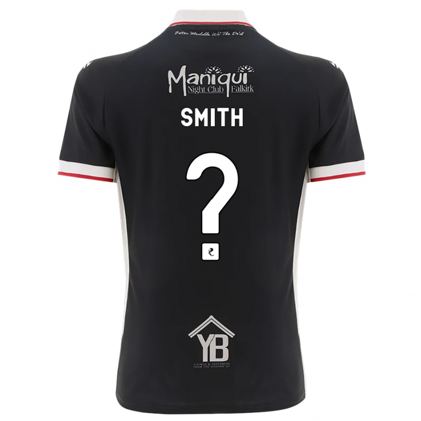 ילדים כדורגל Mhairi Smith #0 שחור לבן אדום ג'רזי ביתית 2026/27