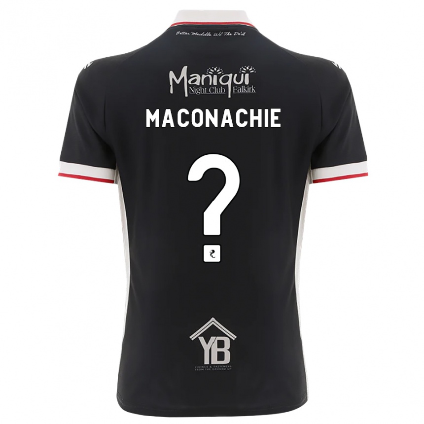 ילדים כדורגל Charlotte Maconachie #0 שחור לבן אדום ג'רזי ביתית 2026/27