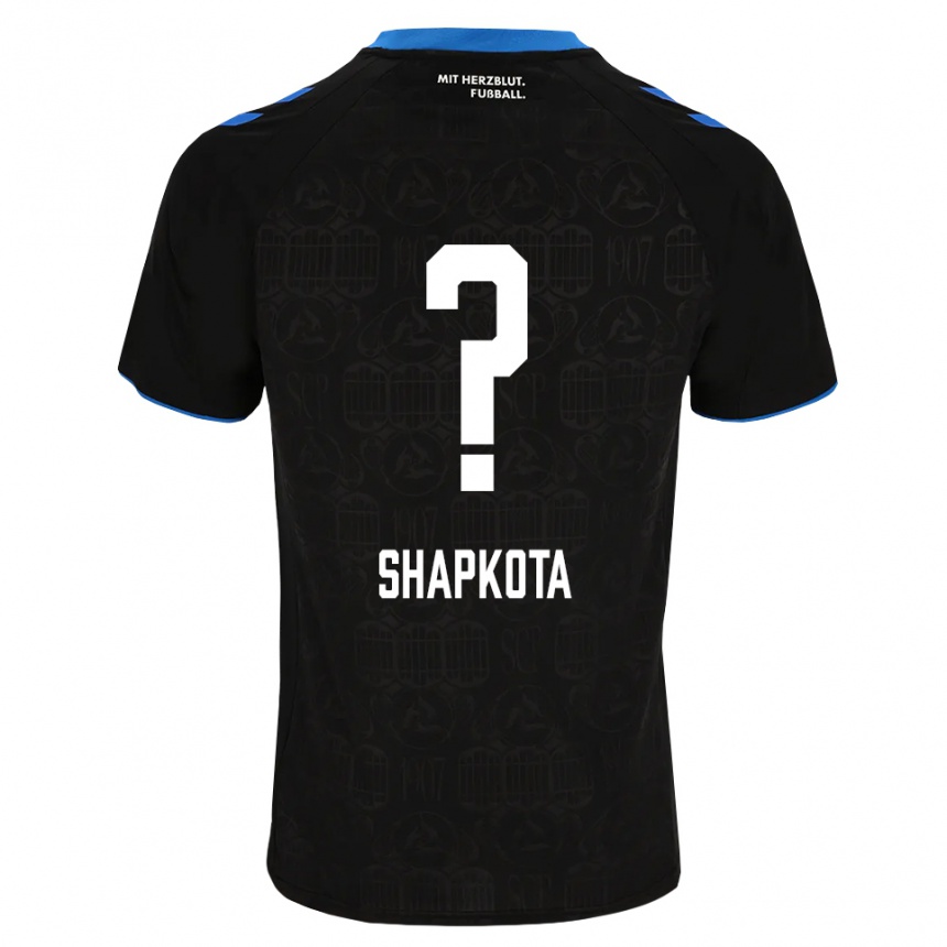 ילדים כדורגל Raul Shapkota #0 שחור לבן אדום ג'רזי ביתית 2026/27