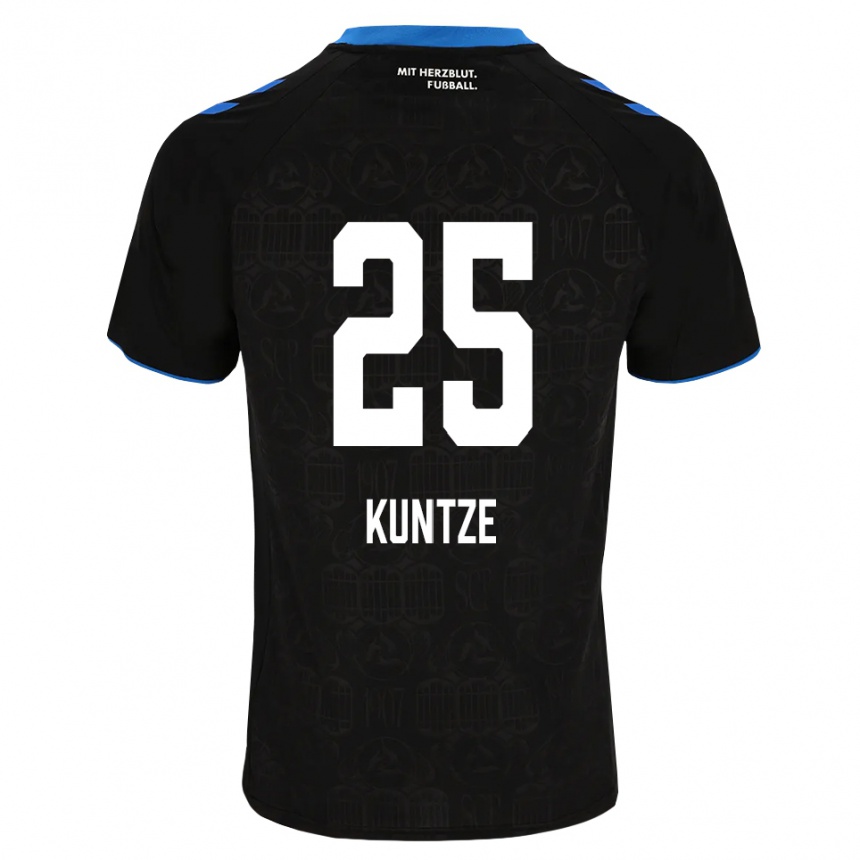 ילדים כדורגל Jakob Kuntze #25 שחור לבן אדום ג'רזי ביתית 2026/27