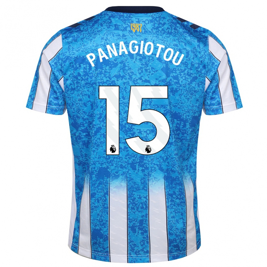 ילדים כדורגל Constantine Panagiotou #15 לבן כחול כתום ג'רזי ביתית 2026/27