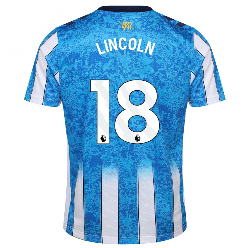 ילדים כדורגל Khavarni Lincoln #18 לבן כחול כתום ג'רזי ביתית 2026/27