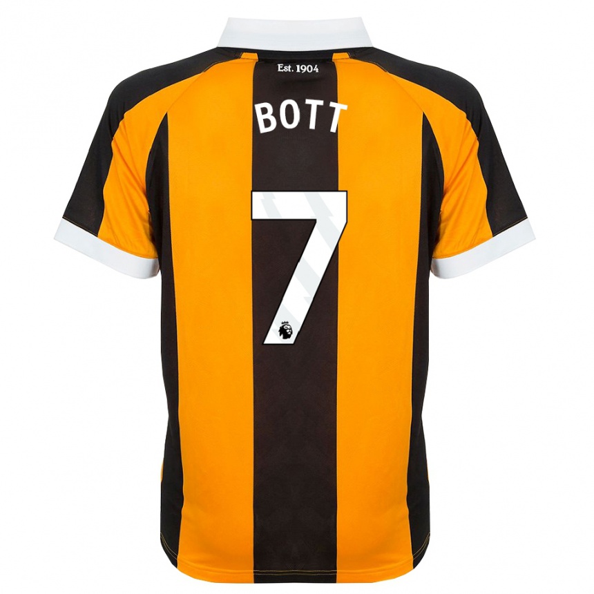 ילדים כדורגל Liberty Bott #7 כתום שחור לבן ג'רזי ביתית 2026/27
