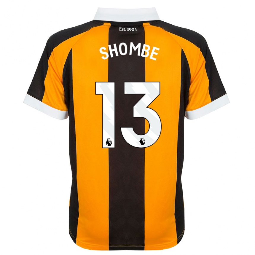 ילדים כדורגל Khiani Shombe #13 כתום שחור לבן ג'רזי ביתית 2026/27 ילדים כדורגל Khiani Shombe #13 כתום שחור לבן ג'רזי ביתית 2026/27