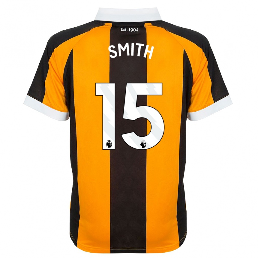 ילדים כדורגל Suey Smith #15 כתום שחור לבן ג'רזי ביתית 2026/27