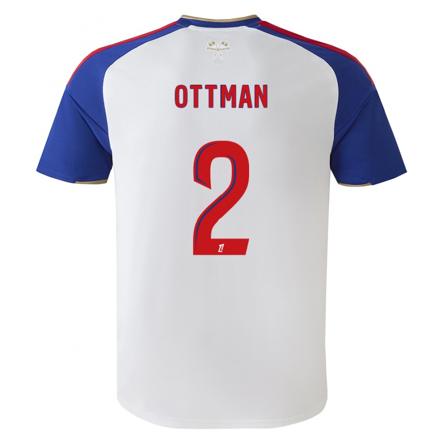 ילדים כדורגל Ottman Katırağ #2 כחול מלכותי אדום לבן ג'רזי ביתית 2026/27