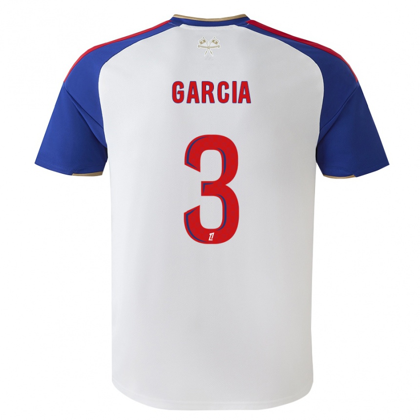 ילדים כדורגל Angel Garcia #3 כחול מלכותי אדום לבן ג'רזי ביתית 2026/27