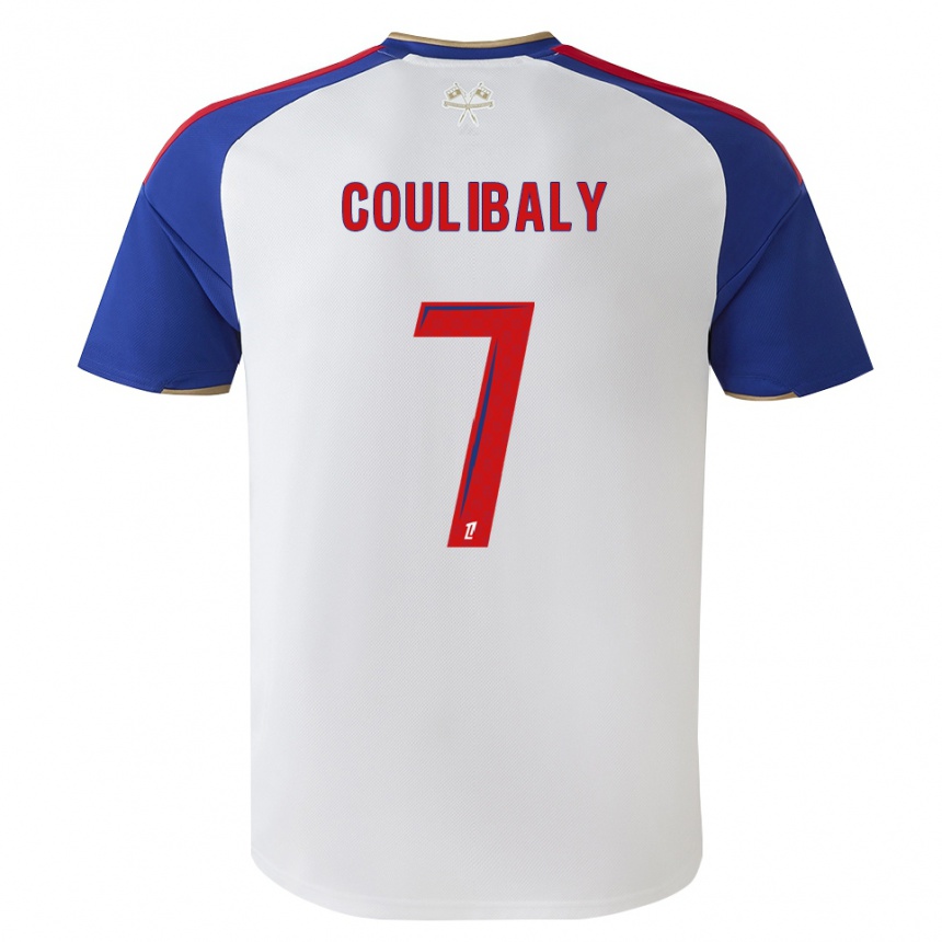 ילדים כדורגל Soungalo Coulibaly #7 כחול מלכותי אדום לבן ג'רזי ביתית 2026/27