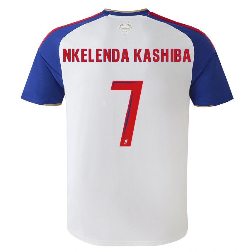 ילדים כדורגל Jason Nkelenda Kashiba #7 כחול מלכותי אדום לבן ג'רזי ביתית 2026/27