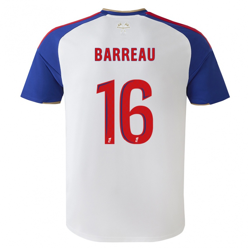 ילדים כדורגל Axel Barreau #16 כחול מלכותי אדום לבן ג'רזי ביתית 2026/27