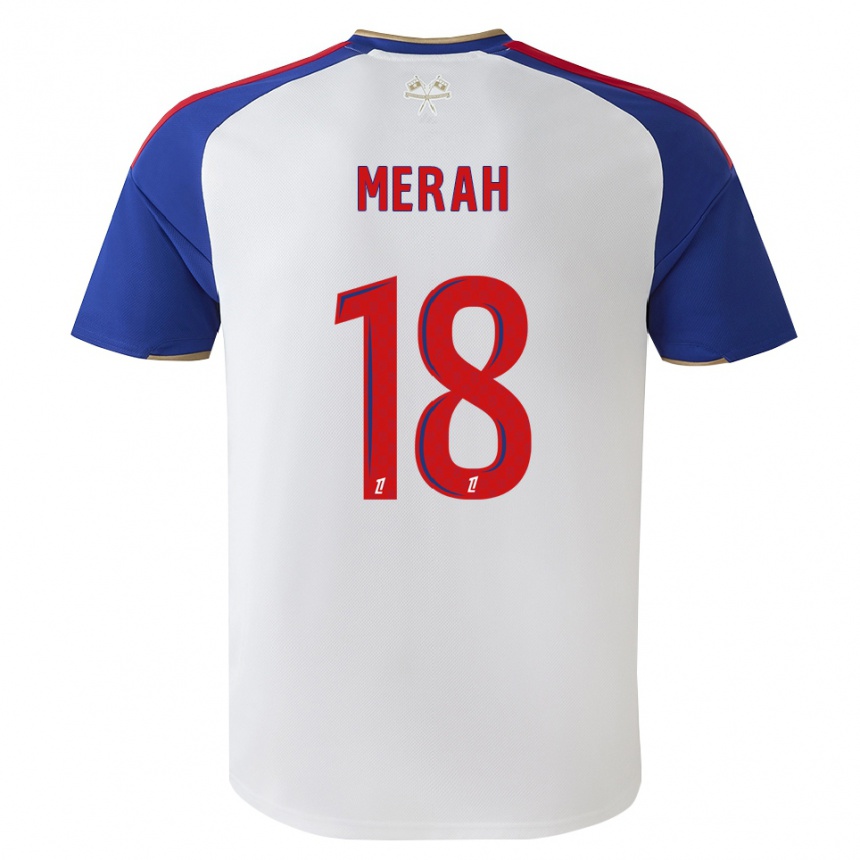 ילדים כדורגל Khalis Merah #18 כחול מלכותי אדום לבן ג'רזי ביתית 2026/27