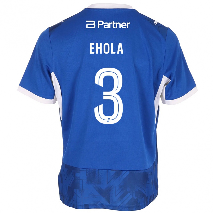 ילדים כדורגל Ange Ehola #3 כחול בינוני לבן ג'רזי ביתית 2026/27