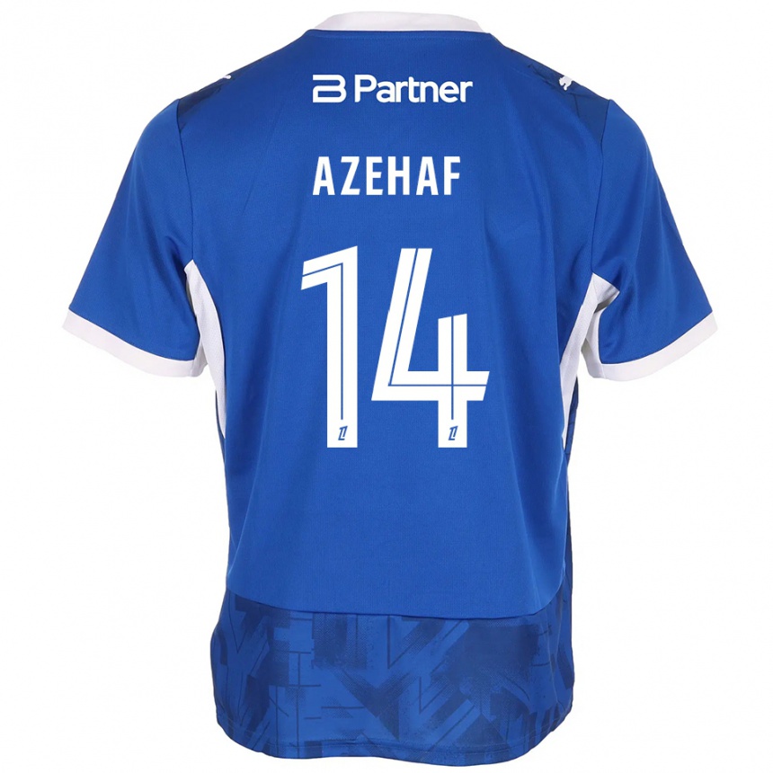 ילדים כדורגל Aïssa Azehaf #14 כחול בינוני לבן ג'רזי ביתית 2026/27 ילדים כדורגל Aïssa Azehaf #14 כחול בינוני לבן ג'רזי ביתית 2026/27