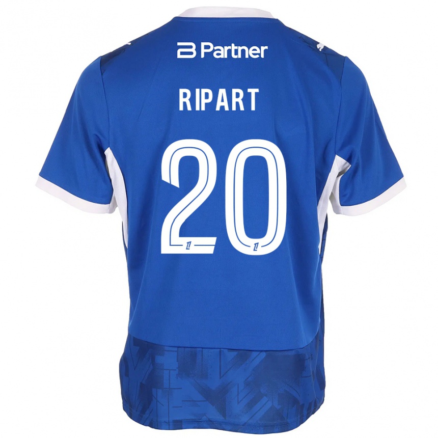 ילדים כדורגל Renaud Ripart #20 כחול בינוני לבן ג'רזי ביתית 2026/27
