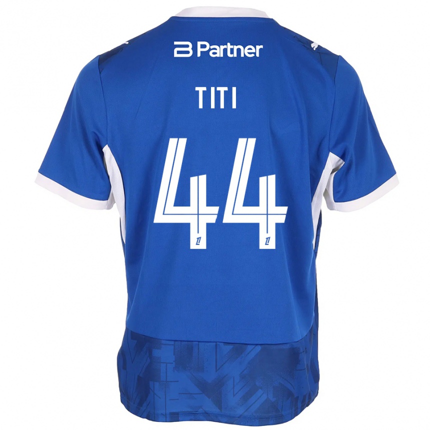 ילדים כדורגל Yvann Titi #44 כחול בינוני לבן ג'רזי ביתית 2026/27 ילדים כדורגל Yvann Titi #44 כחול בינוני לבן ג'רזי ביתית 2026/27