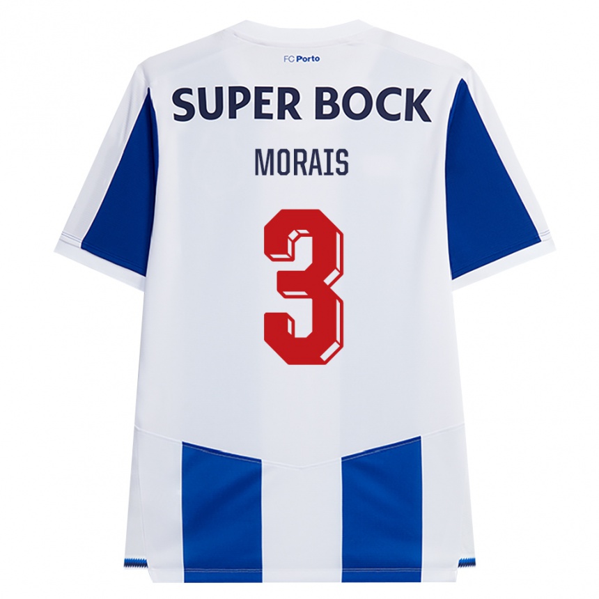 ילדים כדורגל Rodrigo Morais #3 כחול לבן אדום ג'רזי ביתית 2026/27
