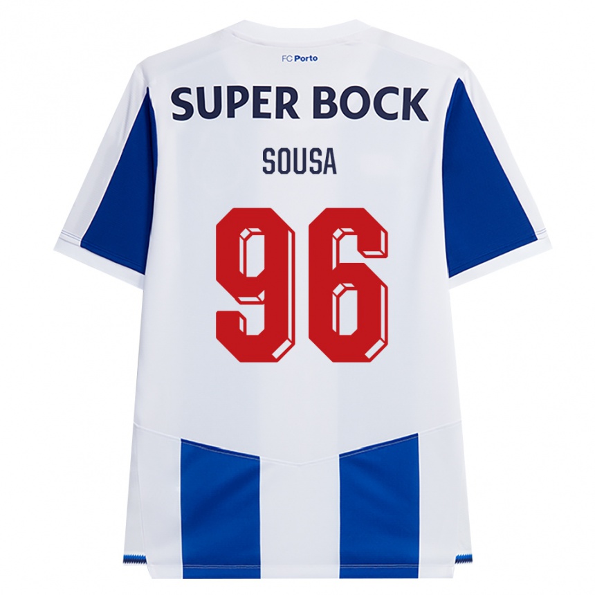 ילדים כדורגל Filipe Sousa #96 כחול לבן אדום ג'רזי ביתית 2026/27
