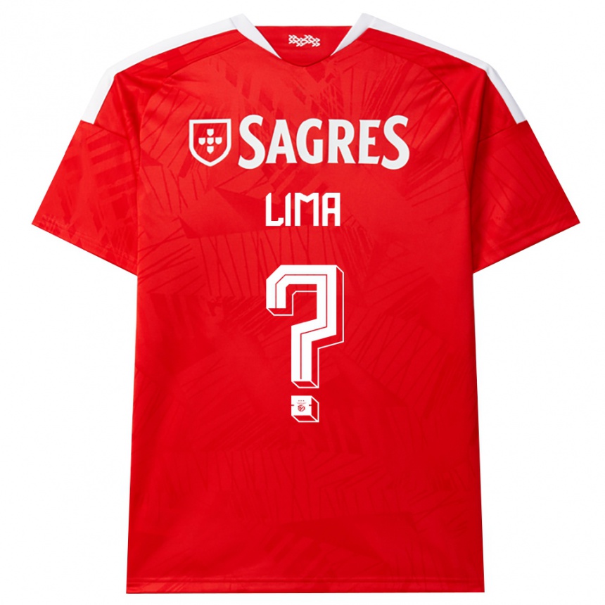 ילדים כדורגל Lenoardo Lima #0 אדום לבן צהוב ג'רזי ביתית 2026/27