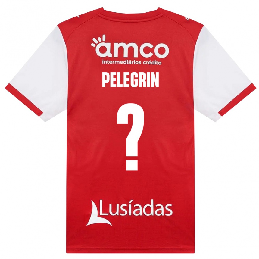 ילדים כדורגל Lukas Pelegrin #0 לבן אדום שחור ג'רזי ביתית 2026/27