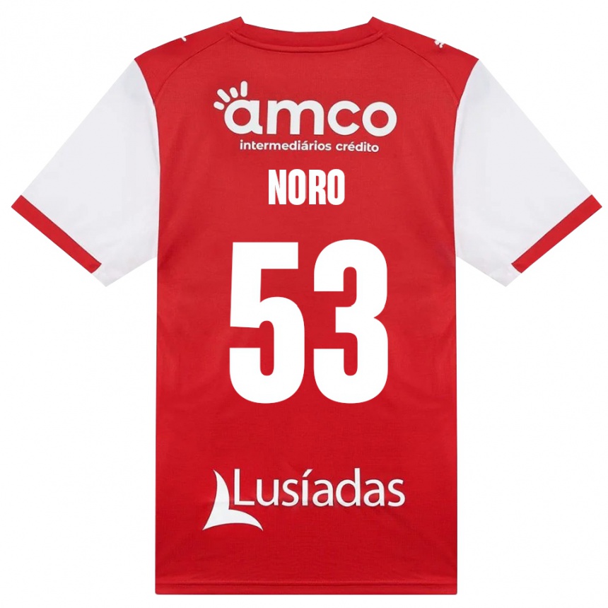 ילדים כדורגל Jonatás Noro #53 לבן אדום שחור ג'רזי ביתית 2026/27 ילדים כדורגל Jonatás Noro #53 לבן אדום שחור ג'רזי ביתית 2026/27