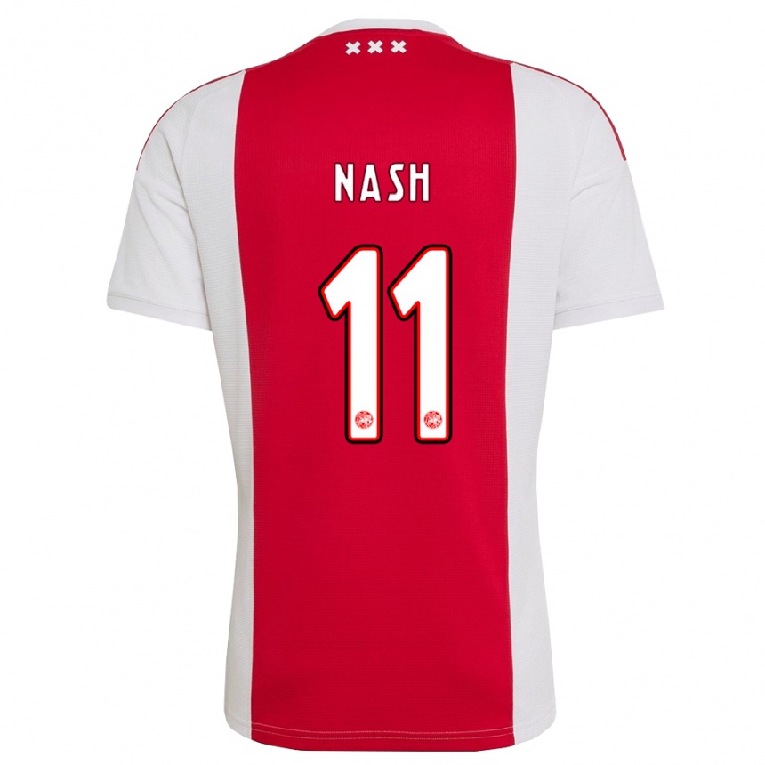 ילדים כדורגל Pharell Nash #11 אדום לבן צהוב ג'רזי ביתית 2026/27