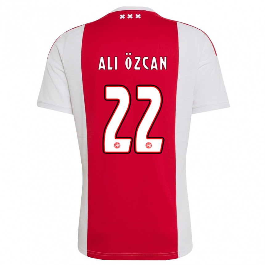 ילדים כדורגל Akın Ali Özcan #22 אדום לבן צהוב ג'רזי ביתית 2026/27