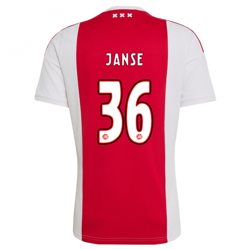 ילדים כדורגל Dies Janse #36 אדום לבן צהוב ג'רזי ביתית 2026/27 ילדים כדורגל Dies Janse #36 אדום לבן צהוב ג'רזי ביתית 2026/27