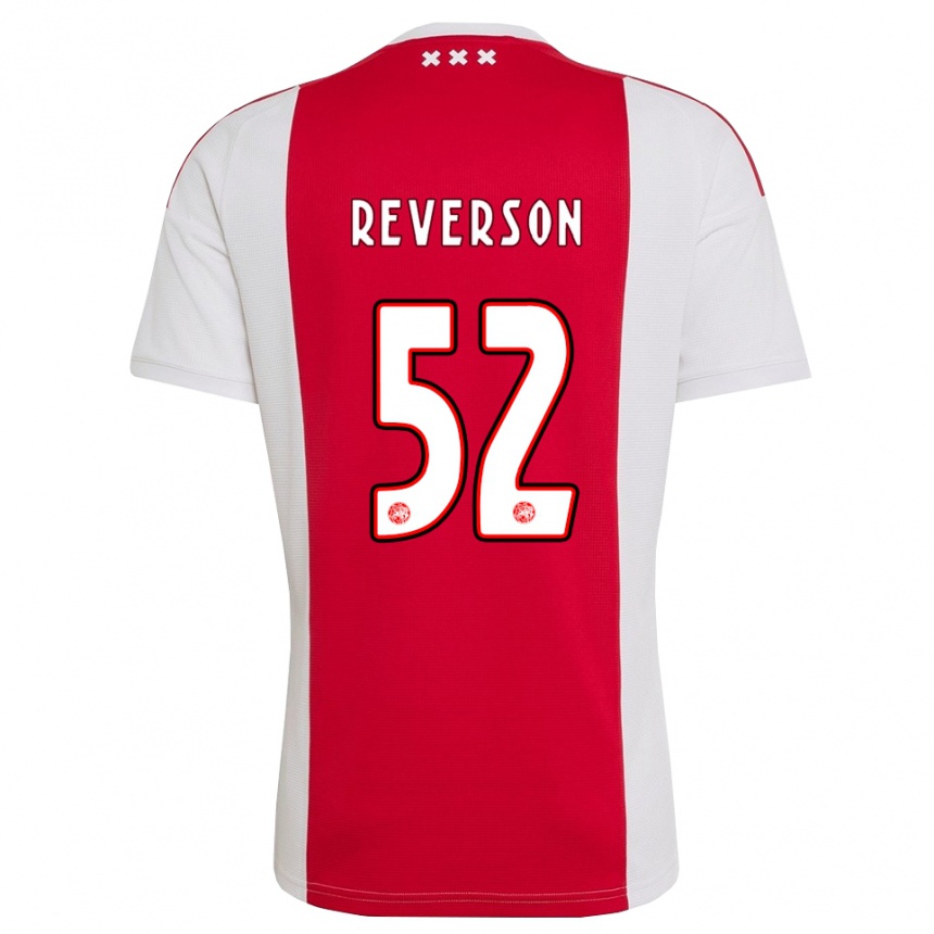 ילדים כדורגל Paul Reverson #52 אדום לבן צהוב ג'רזי ביתית 2026/27 ילדים כדורגל Paul Reverson #52 אדום לבן צהוב ג'רזי ביתית 2026/27