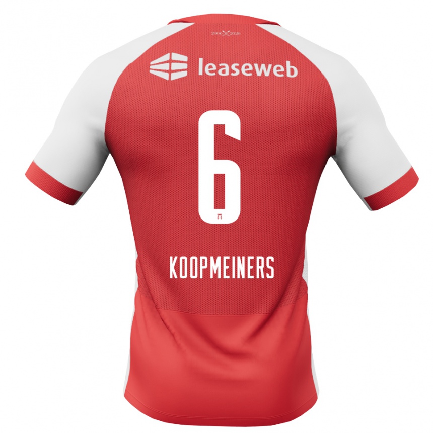 ילדים כדורגל Peer Koopmeiners #6 אדום לבן שחור ג'רזי ביתית 2026/27 ילדים כדורגל Peer Koopmeiners #6 אדום לבן שחור ג'רזי ביתית 2026/27