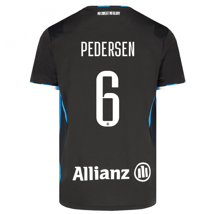 ילדים כדורגל Lara Pedersen #6 שחור אדום כחול ג'רזי ביתית 2026/27