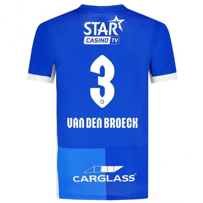 ילדים כדורגל Kobe Van Den Broeck #3 כחול מדיום כחול רויאל לבן ג'רזי ביתית 2026/27 ילדים כדורגל Kobe Van Den Broeck #3 כחול מדיום כחול רויאל לבן ג'רזי ביתית 2026/27