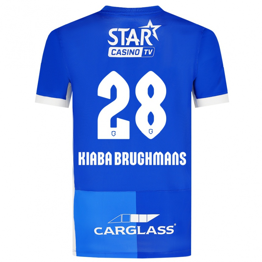 ילדים כדורגל Lucca Kiaba Brughmans #28 כחול מדיום כחול רויאל לבן ג'רזי ביתית 2026/27 ילדים כדורגל Lucca Kiaba Brughmans #28 כחול מדיום כחול רויאל לבן ג'רזי ביתית 2026/27