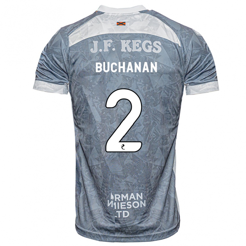 ילדים כדורגל Marcus Buchanan #2 אפור דהוי הרחק ג'רזי 2026/27