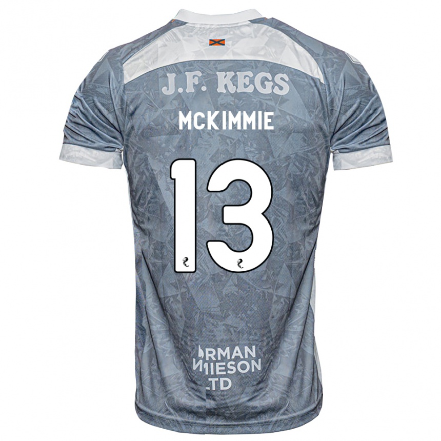 ילדים כדורגל Aiden Mckimmie #13 אפור דהוי הרחק ג'רזי 2026/27