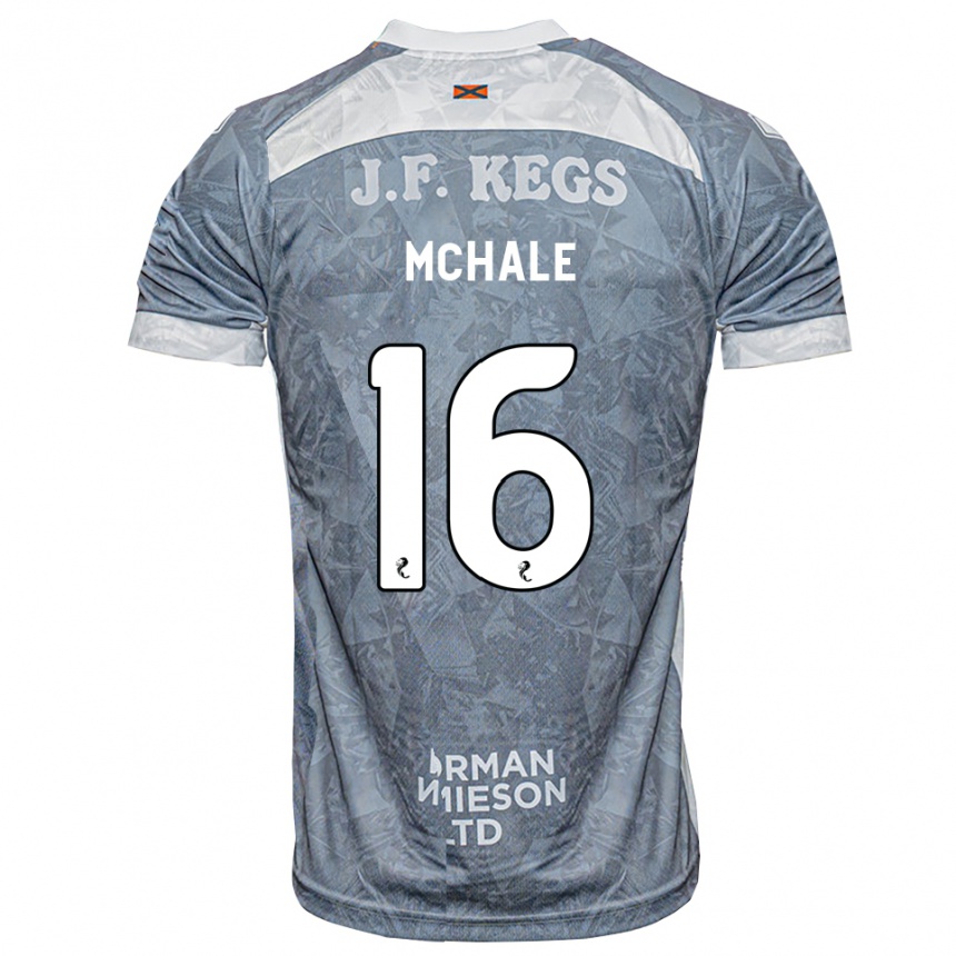ילדים כדורגל Max Mchale #16 אפור דהוי הרחק ג'רזי 2026/27