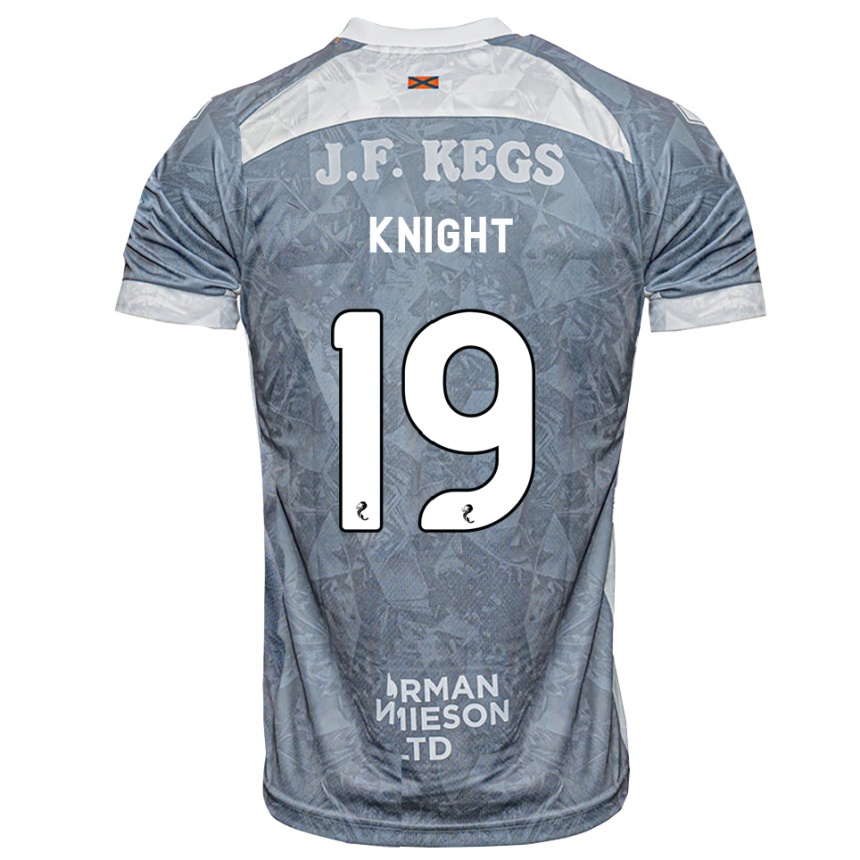 ילדים כדורגל Maya Knight #19 אפור דהוי הרחק ג'רזי 2026/27