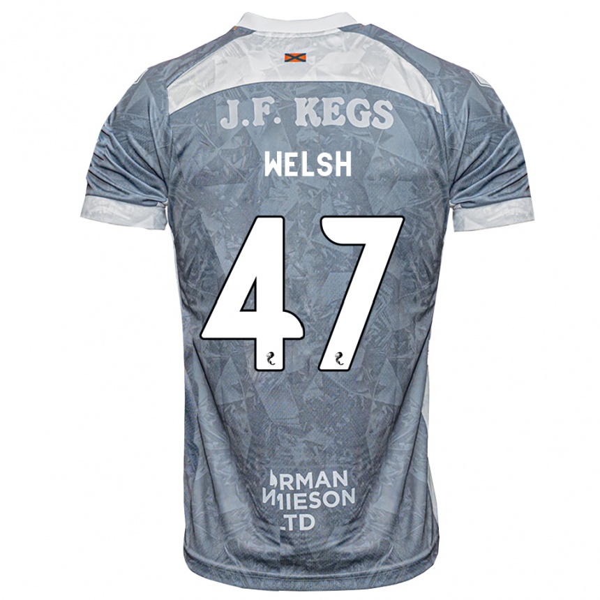 ילדים כדורגל Harry Welsh #47 אפור דהוי הרחק ג'רזי 2026/27 ילדים כדורגל Harry Welsh #47 אפור דהוי הרחק ג'רזי 2026/27