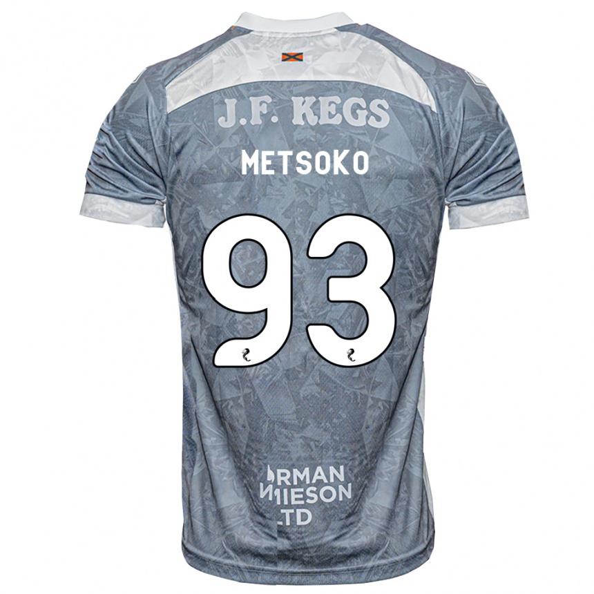ילדים כדורגל Idjessi Metsoko #93 אפור דהוי הרחק ג'רזי 2026/27