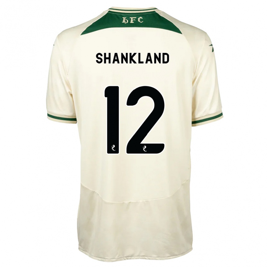 ילדים כדורגל Cole Shankland #12 לבן ירוק יער הרחק ג'רזי 2026/27
