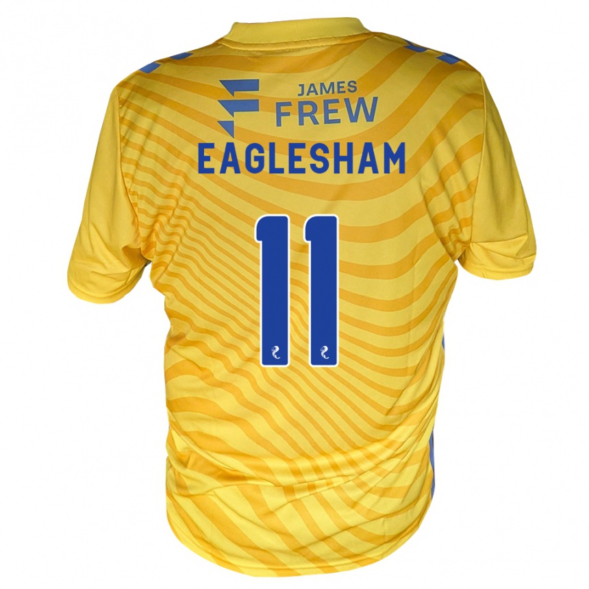 ילדים כדורגל Cooper Eaglesham #11 כחול מלכותי צהוב הרחק ג'רזי 2026/27