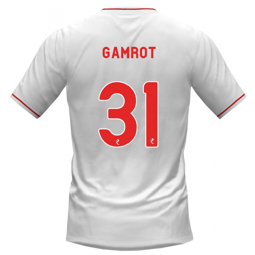 ילדים כדורגל Schenai Gamrot #31 לבן אדום הרחק ג'רזי 2026/27
