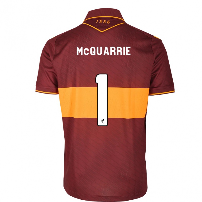 ילדים כדורגל Colbi Mcquarrie #1 כתום בורדו הרחק ג'רזי 2026/27