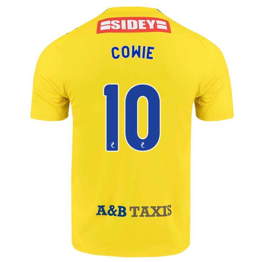 ילדים כדורגל Ellie-May Cowie #10 צהוב כחול שחור הרחק ג'רזי 2026/27
