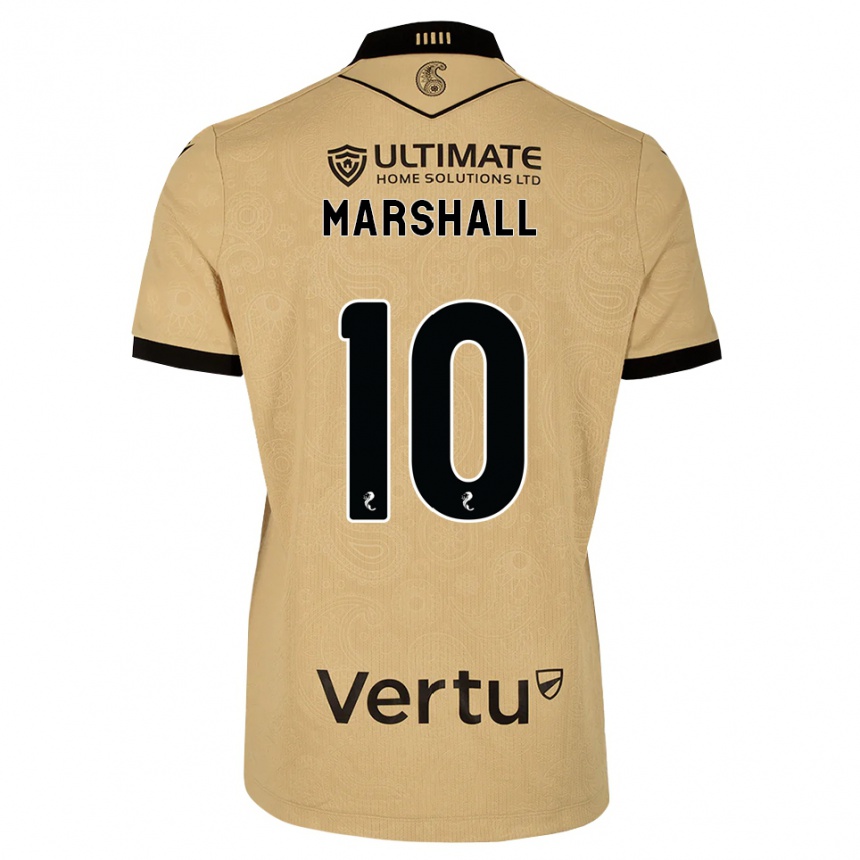 ילדים כדורגל Lewis Marshall #10 עץ שחור הרחק ג'רזי 2026/27